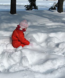 Child on the snow