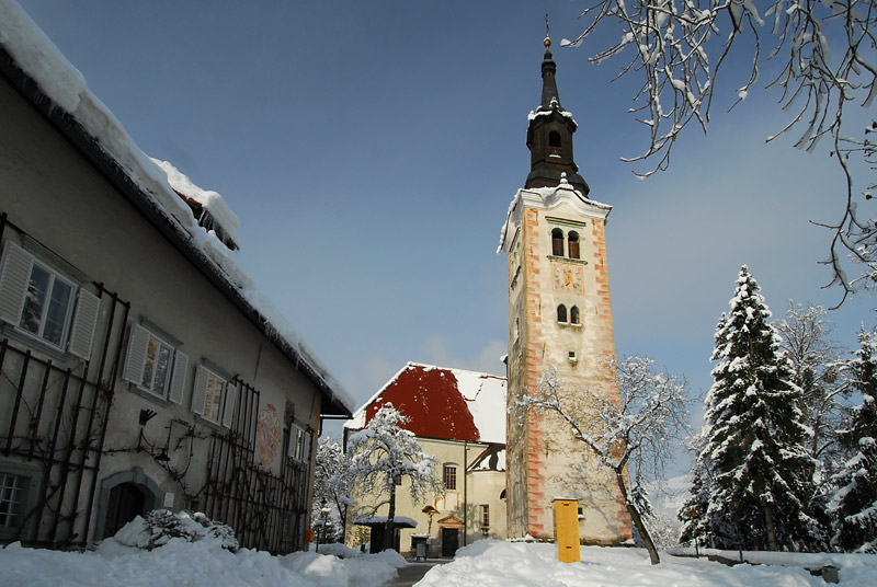 Crkva na jedinom ostrvu u Sloveniji 