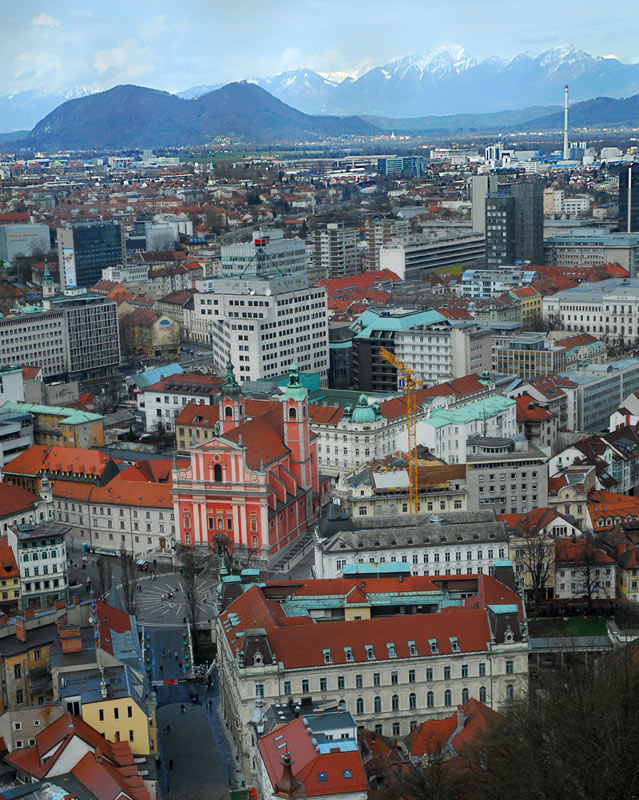 Panorama sa Ljubljanskog Grada