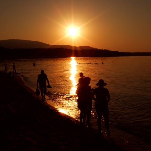 Sunset on Bulgarin Beach 