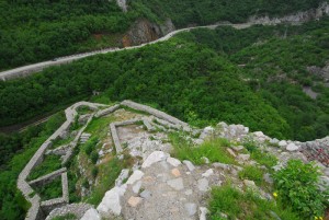 Terase tvrđave i pogled na put